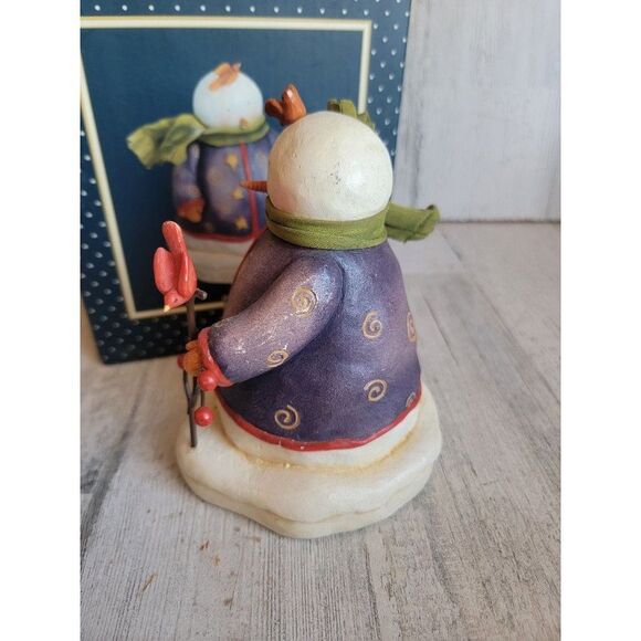 Lang 2005 classic hello little bird snowman Xmas home decor - Picture 6 of 9